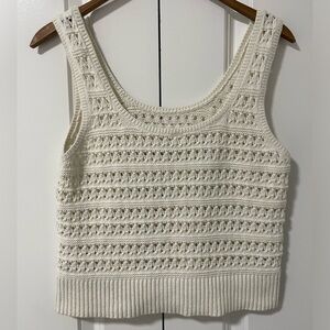 OLD NAVY-100% cotton crochet tank